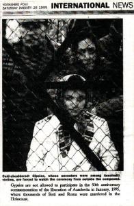 Until recently, Roma were not even welcomed in events of remembrance. Shame upon shame!