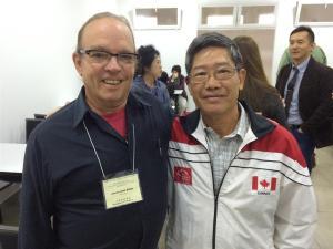 Breakfast with a brother from Ecuador, involved in media outreach. Great stories here!