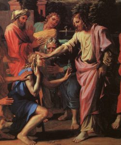 Christ Healing the Blind - Nicolas Poussin 1650 - Louvre, Paris