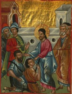 Jesus heals two blind men