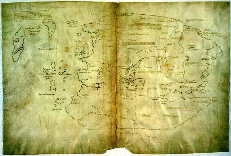 1500s map 15th C Vinland map